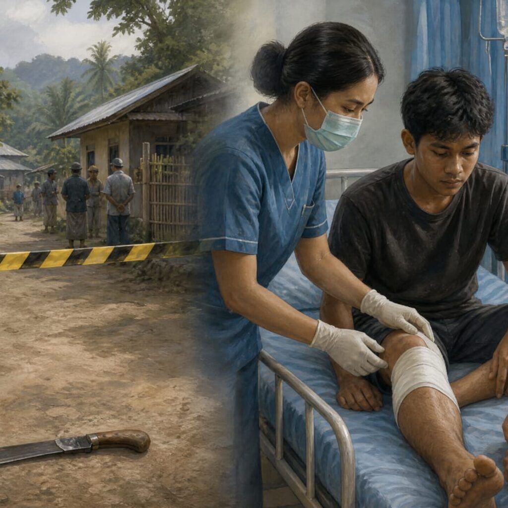 Warga Ba’adale Laporkan Dugaan Percobaan Pembunuhan, Parang Diayunkan Empat Kali